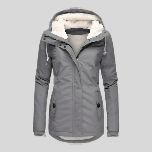 Élodie | Veste longue imperméable avec capuche