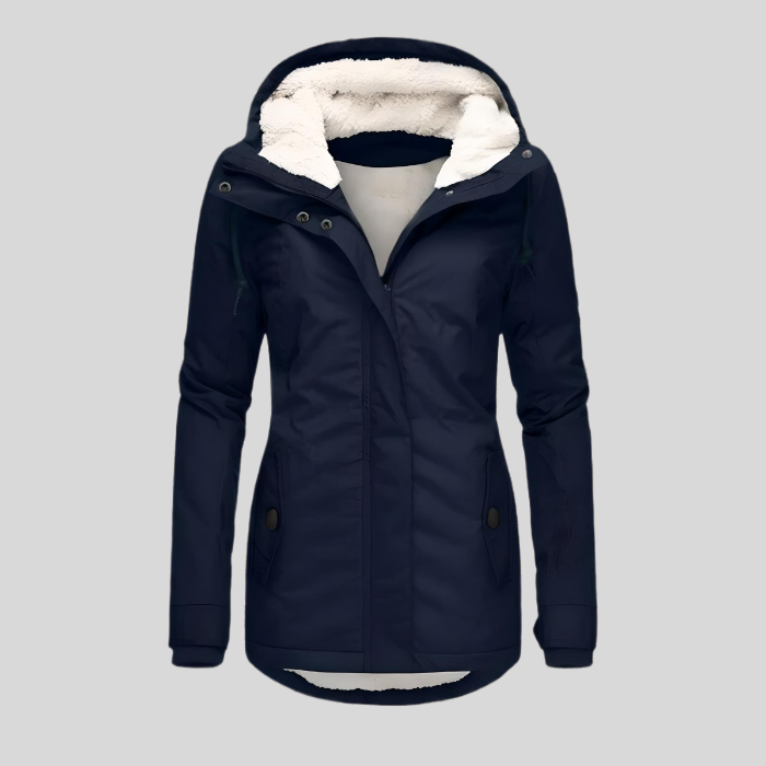 Élodie | Veste longue imperméable avec capuche