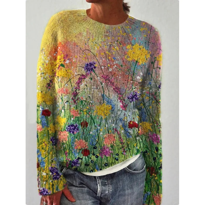Amélie | Pull doux avec motifs distinctifs