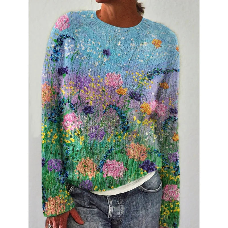 Amélie | Pull doux avec motifs distinctifs