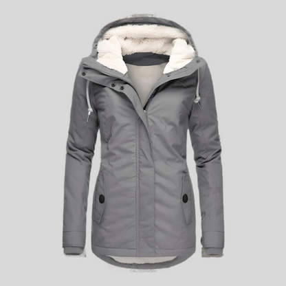 Élodie | Veste longue imperméable avec capuche