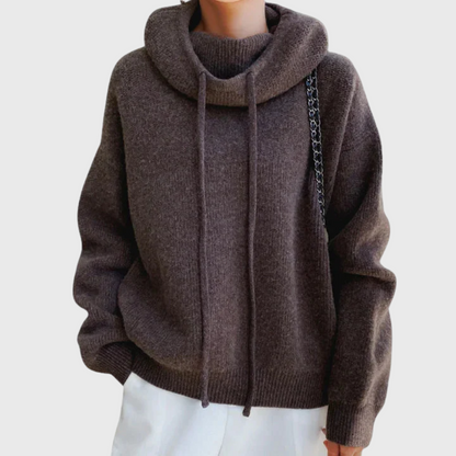 Émilienne |  Sweat en maille à capuche