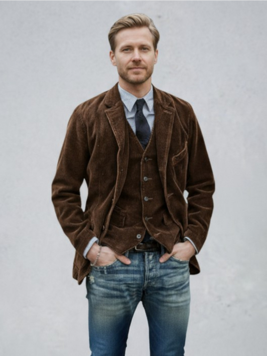 Radek™ | Chaqueta y chaleco de estilo vintage