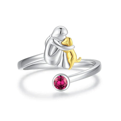 Rose™ - Anillo con Ícono de Perro