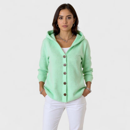Marina | Cardigan en tricot à capuche tendance