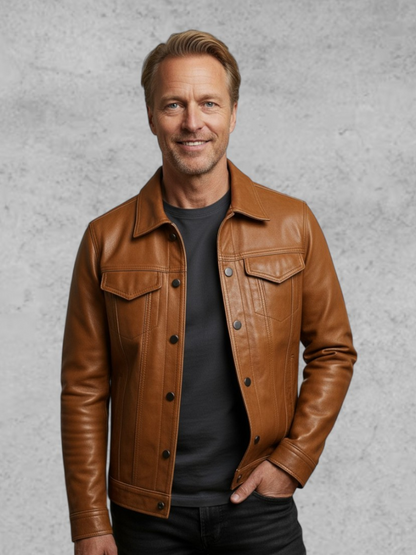 Ulrik™ | Chaqueta de cuero premium para motocicleta