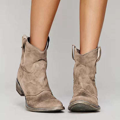Bérénice | Bottines Inspirées du Far-West avec Talon Cubain